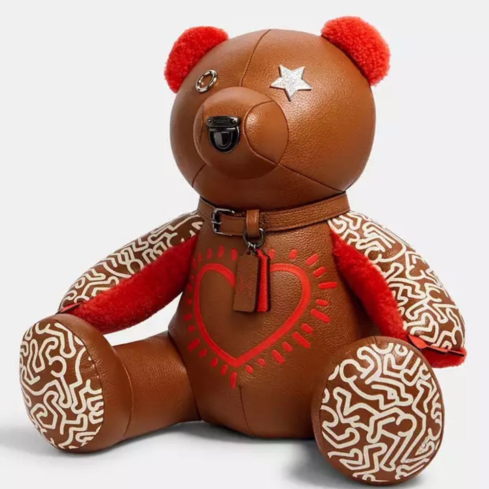 🧸Coach Keith Haring Heart Teddy Bear Toy Home Decor Kid Toy